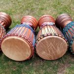 4 djembes